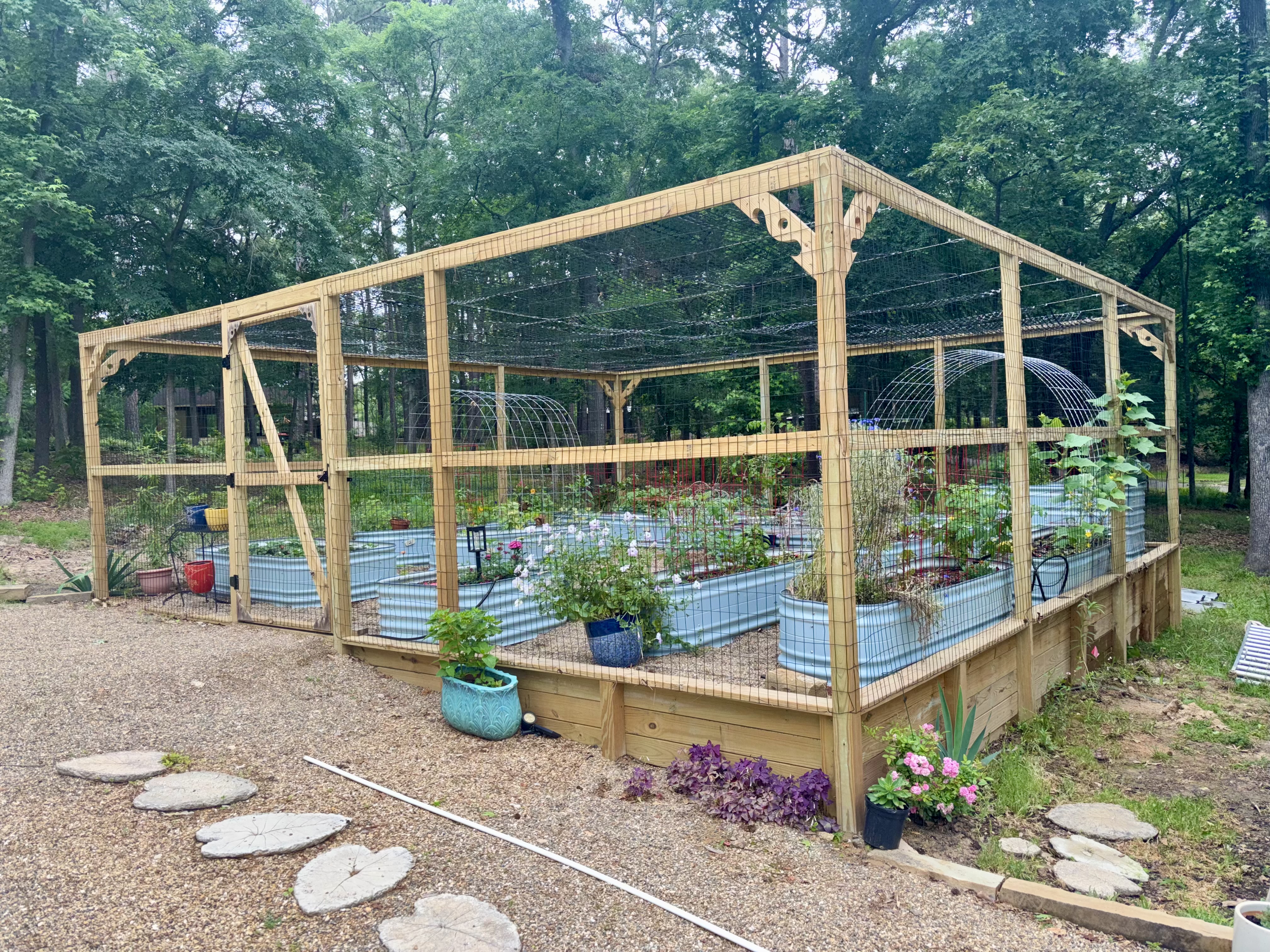 Custom garden enclosure